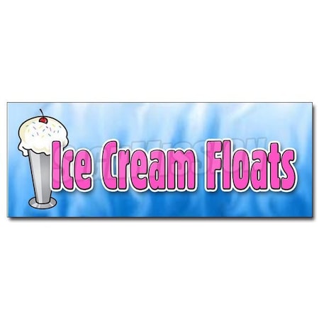 Signmission ICE CREAM FLOATS DECAL sticker cones sundae soda banana split homemade, D-12 Ice Cream Floats D-12 Ice Cream Floats